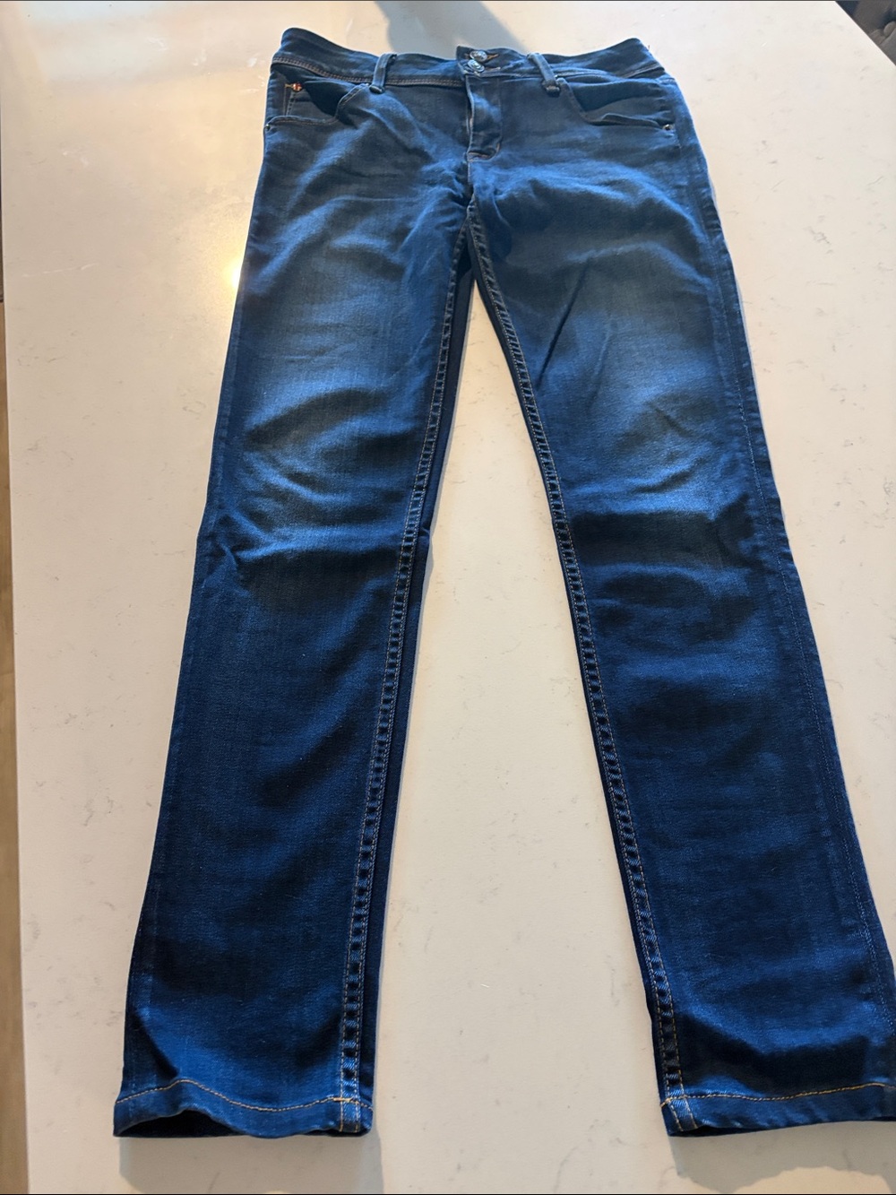 Women’s Hudson Dark Blue Slim Straight Jeans